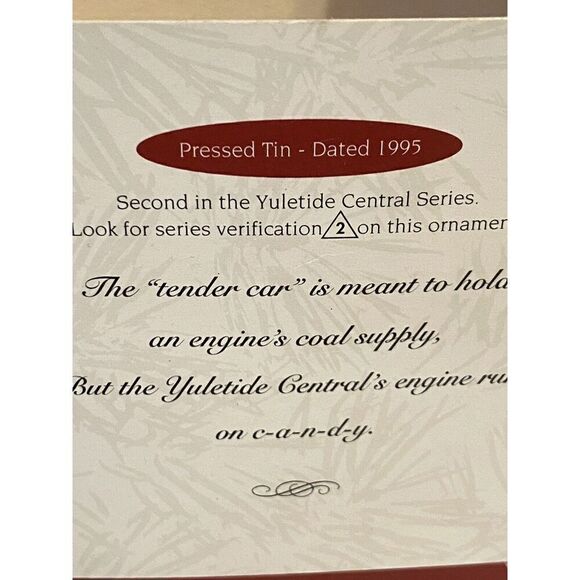 Keepsake ornaments collectors series yuletide central  1995 - Picture 6 of 7